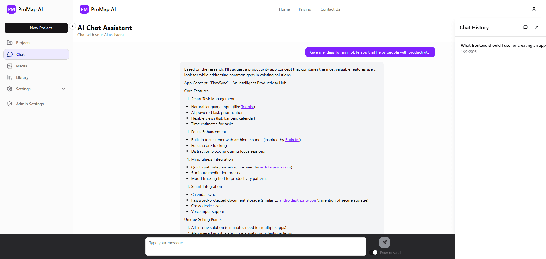 Context-Aware AI Chat